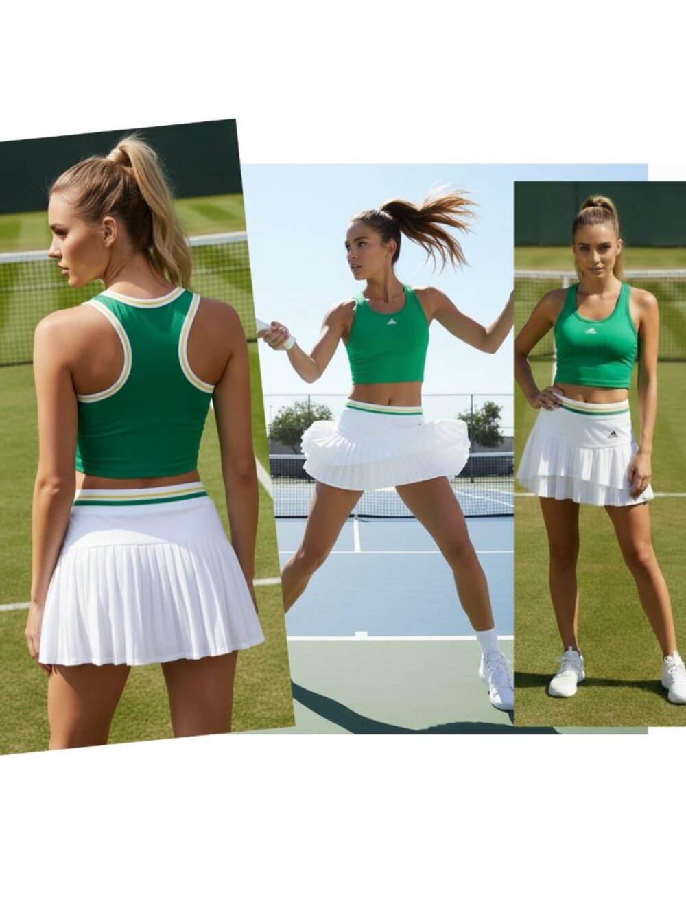 Nwt Adidas Stella Mccartney White Pleated Tennis Skort Skirt Shorts M Medium